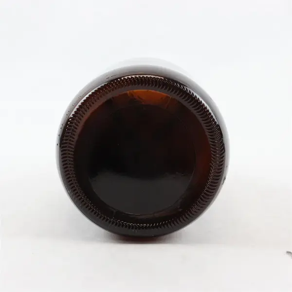 McMenamins 64oz Dark Brown Glass Growler Atom Logo Beer Bottle