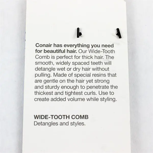 Conair Detangle & Style Blue Wide Tooth Comb