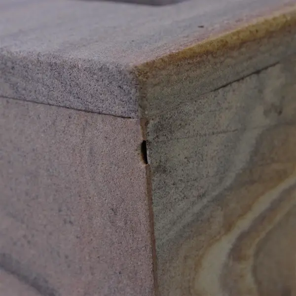 Beige Solid Stone Tissue Box Cover 