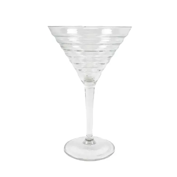 Anchor Hocking Celebrate Pattern Clear Glass Martini 9 Oz Cocktail Glass 7.25"
