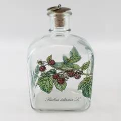 Vintage Holmegaard Denmark Michael Bang Raspberry Glass Decanter w/ Stopper
