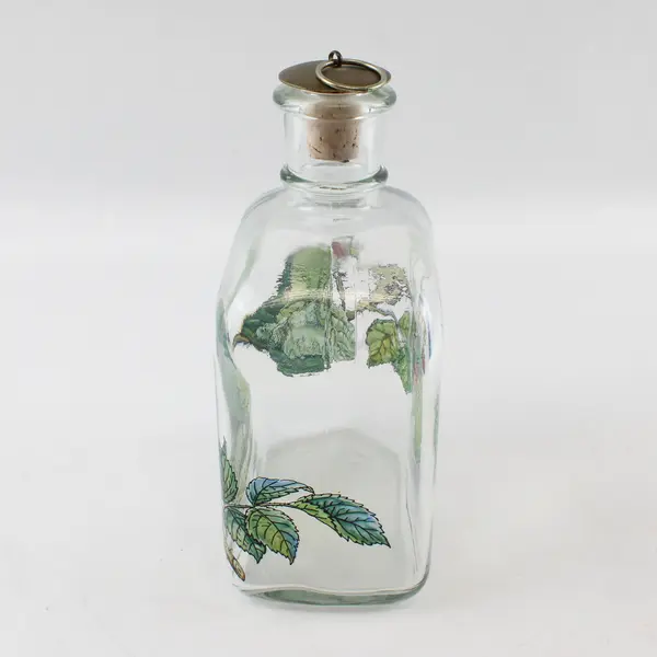 Vintage Holmegaard Denmark Michael Bang Raspberry Glass Decanter w/ Stopper