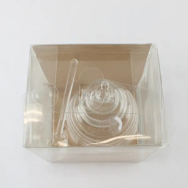 World Market Clear Glass Honey Jar w/ Bee Topper & Honey Dipper
