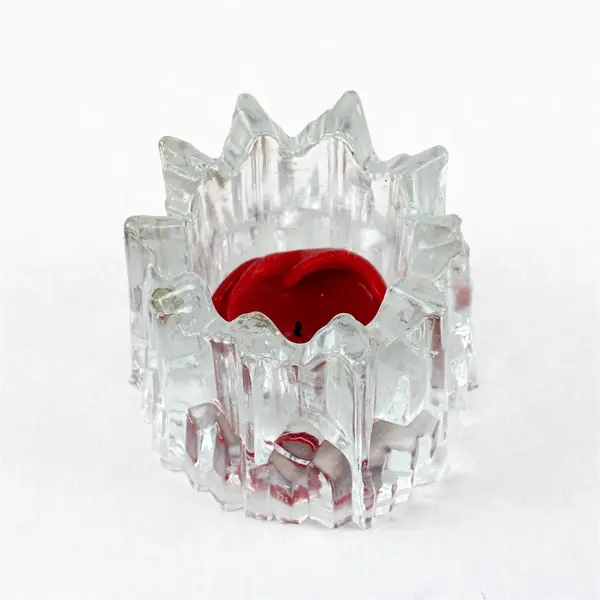Kosta Boda Polar Votive Candle Holder Clear Modern Decor Collectible
