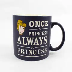 Disney Cinderella Once a Princess Always a Princess Navy Blue Coffee Mug