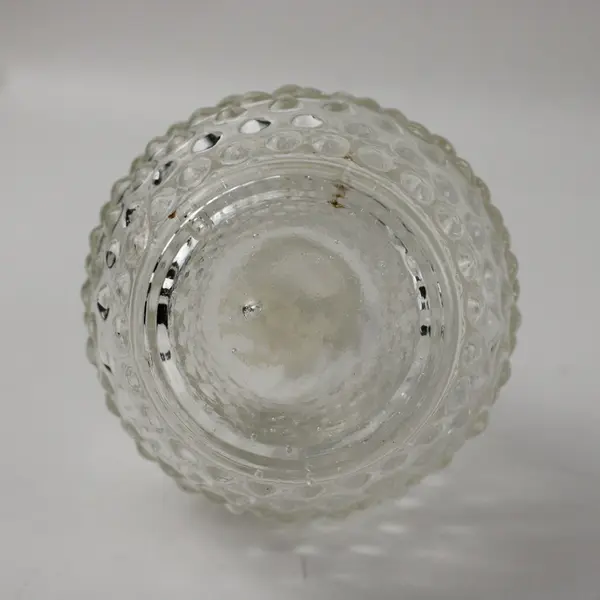 30s Vintage Anchor Hocking "Hobnail" Clear Glass Decanter