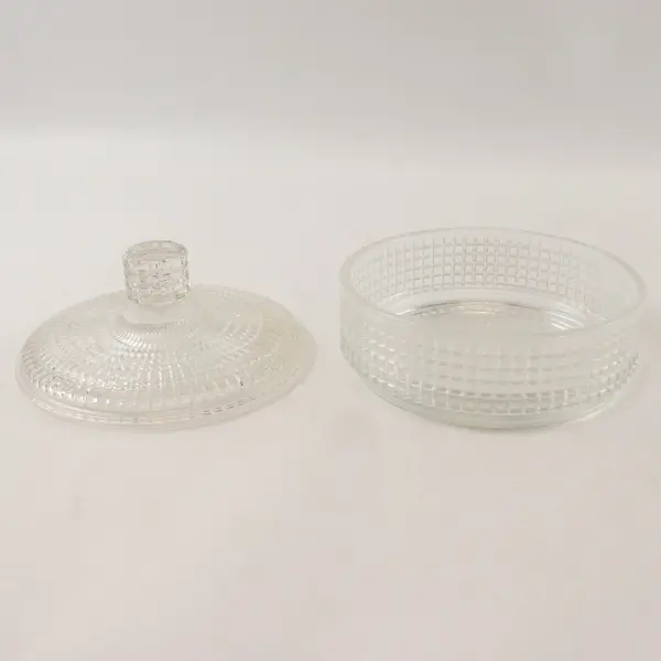 Vintage Avon Diamond-Cut Crystal Glass Trinket Dish