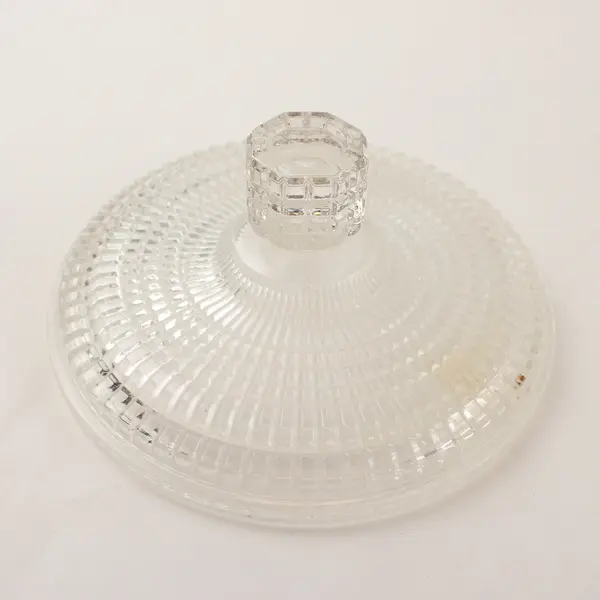 Vintage Avon Diamond-Cut Crystal Glass Trinket Dish