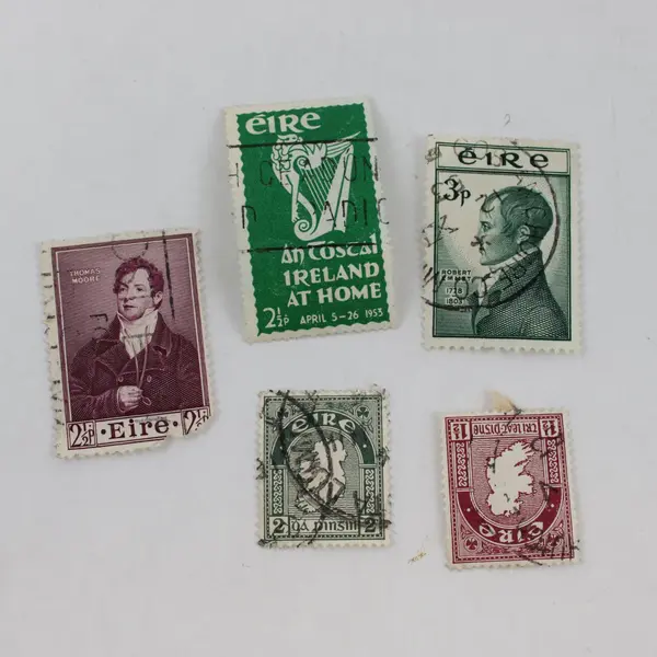 Lot Of 9 Ireland Stamps 1920s-1950s Used