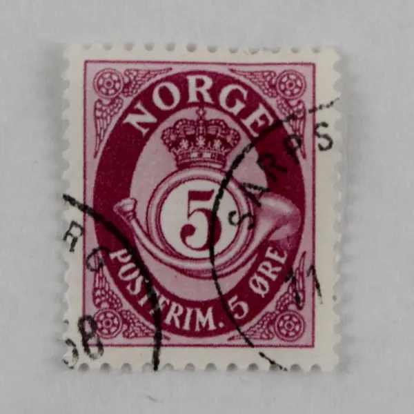 Lot Of 15 Norway Posthorn 5/10/15/20 Ore Stamps Used 