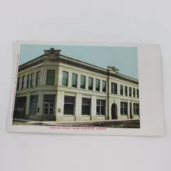 Vintage 1908 Douglas County Bank Roseburg Oregon Litho Postcard Mitchell