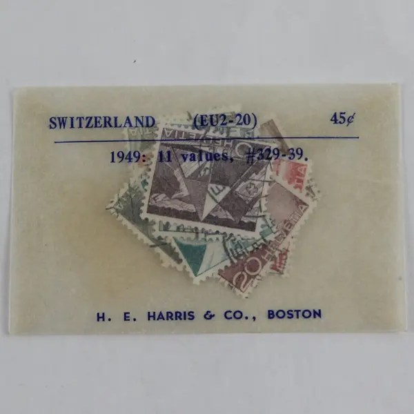 Lot Of 11 Switzerland 1949 Infrastructure Stamps SC #329-39 Used