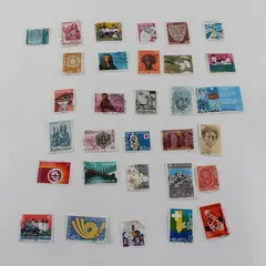 Lot of 31 Switzerland Mixed Commemorative Stamps 1950s-1970s Used