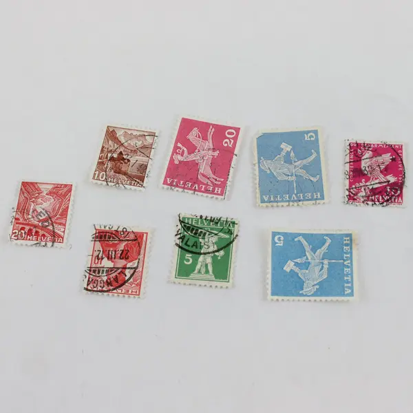 Lot Of 16 Switzerland Mixed Stamps 1930s-1960s Used