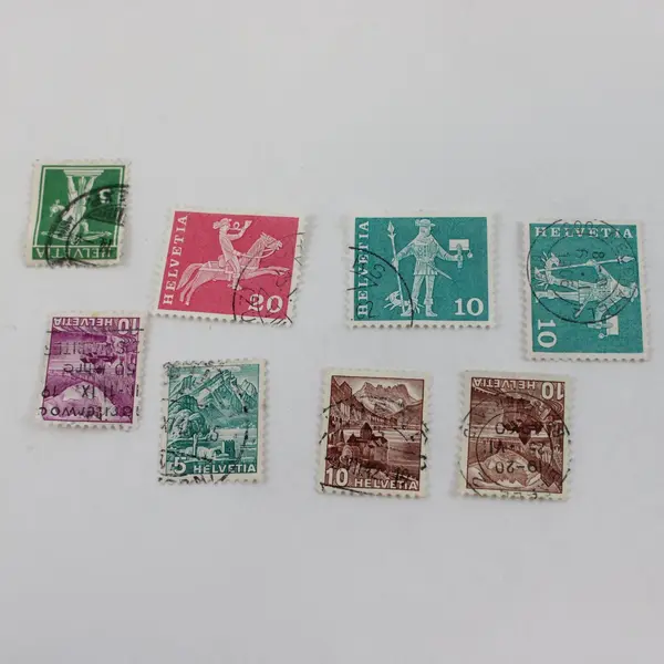 Lot Of 16 Switzerland Mixed Stamps 1930s-1960s Used