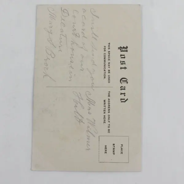 Vintage Macon County Court House Decatur Illinois Litho Postcard
