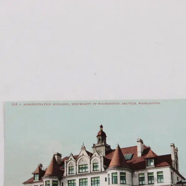 Administration Building University Of Washington Seattle Color Litho Postcard