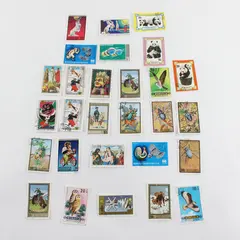 Lot of 28 Mongolia Commemorative CTO Canceled Stamps