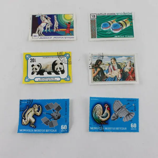 Lot of 28 Mongolia Commemorative CTO Canceled Stamps