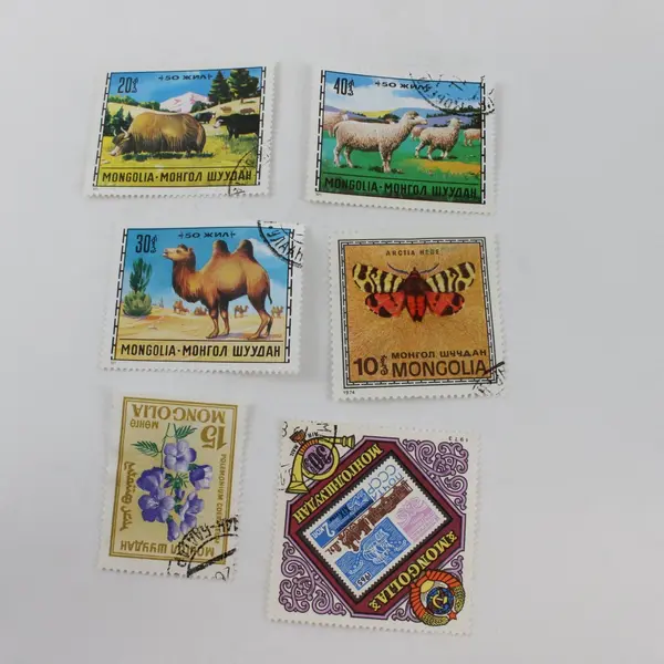 Lot Of 26 Mongolia Mixed Commemorative Stamps Mint Hinged CTO