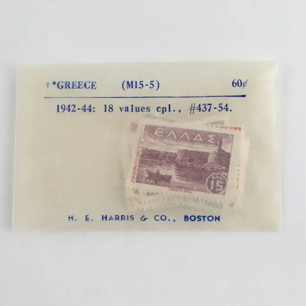 Set Of 18 Greece Landscapes Stamps 1940s SC #437-54 Mint Never Hinged