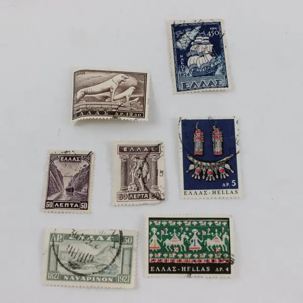 Lot Of 20 Greece Mixed Stamps 1920s-1970s Used