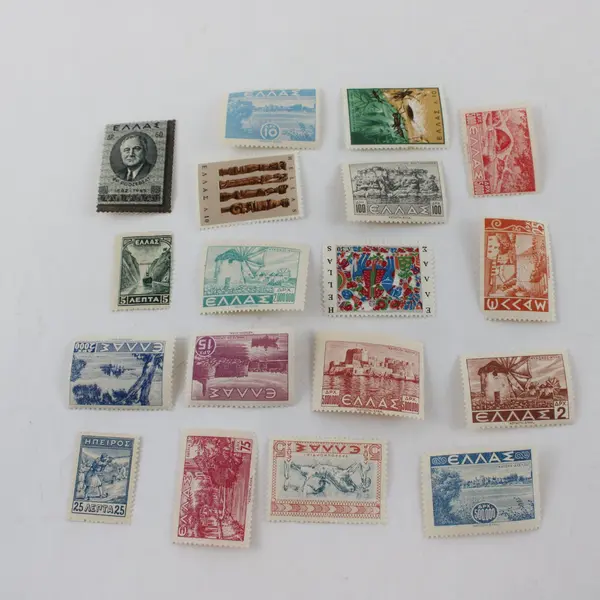 Lot Of 18 Greece Stamps 1920s-1960s Mint Hinged