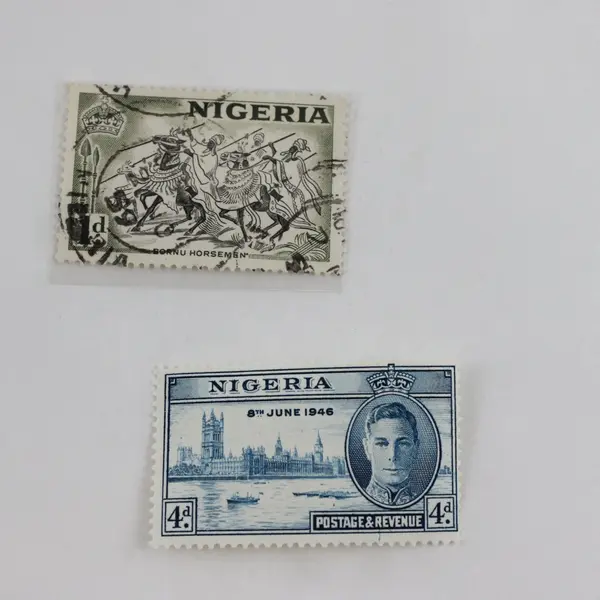 Lot Of 4 Nigeria Stamps 1940s-1950s