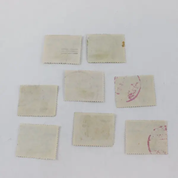 Lot of 7 Egypt King Farouk Landmarks Stamps 1940s Used