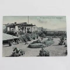 Vintage Roof Gardens On Lincoln Hotel Seattle Washington Litho Postcard