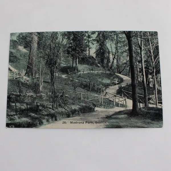Lot Of 3 VTG Seattle Washington Park Litho Postcards Woodland Kinnear Madrona 