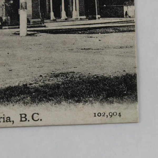 Vintage Roman Catholic Cathedral Victoria British Columbia Canada Litho Postcard