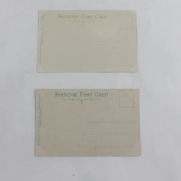 Lot of 2 Victoria BC Valentine & Sons Postcards Gorge Park Bridge/Victoria Arm