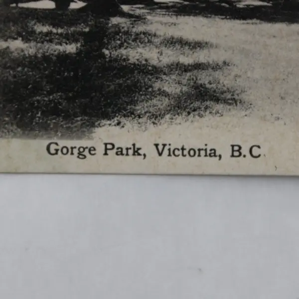 Lot of 2 Victoria BC Valentine & Sons Postcards Gorge Park Bridge/Victoria Arm
