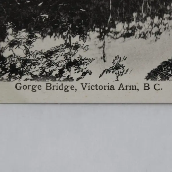 Lot of 2 Victoria BC Valentine & Sons Postcards Gorge Park Bridge/Victoria Arm