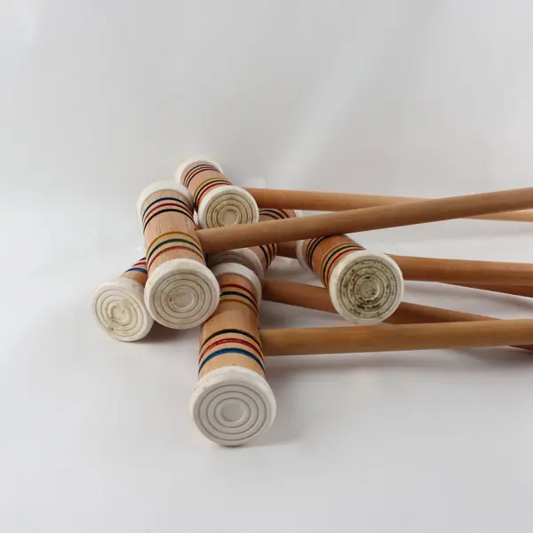 Halex 9-Wicket Croquet Set 6 Mallets 9 Metal Wickets/Hoops 6 Balls Stakes