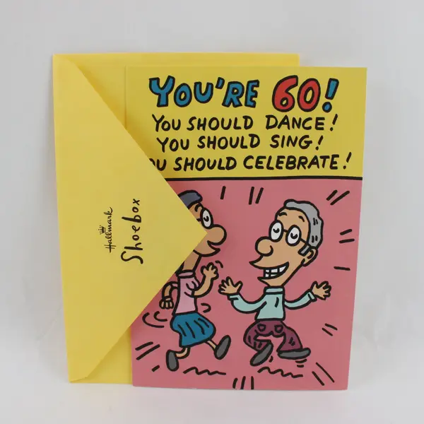 Hallmark Shoebox Funny 60th Birthday Card with Envelope UNUSED