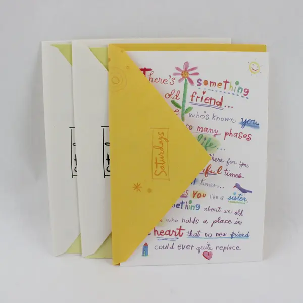 Lot of 3 Hallmark Heartfelt Birthday Cards for Friends UNUSED