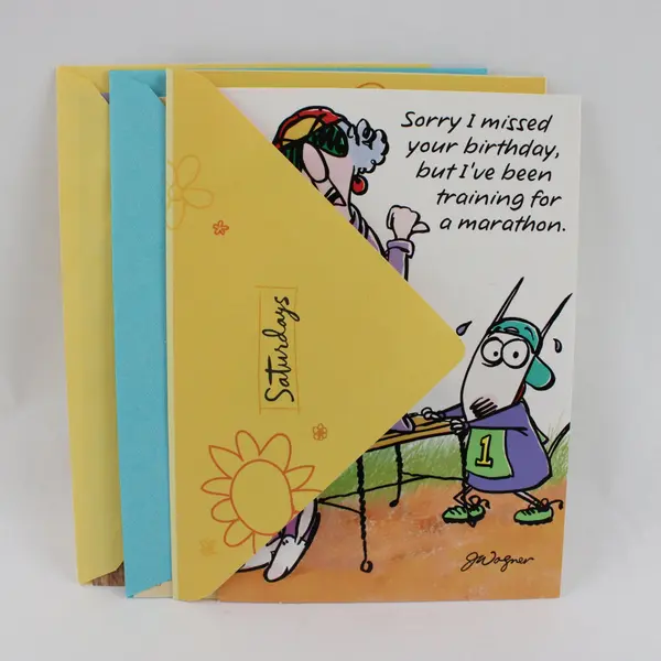 Lot of 3 Hallmark Funny Birthday Cards with Envelopes UNUSED