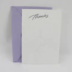 Hallmark Expressions Ocean Fish-Themed Embossed Thank You Card UNUSED