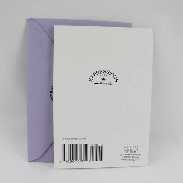 Hallmark Expressions Ocean Fish-Themed Embossed Thank You Card UNUSED
