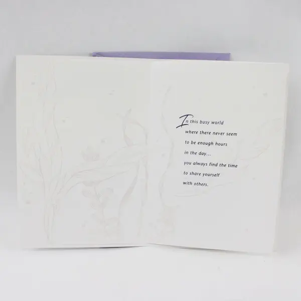 Hallmark Expressions Ocean Fish-Themed Embossed Thank You Card UNUSED