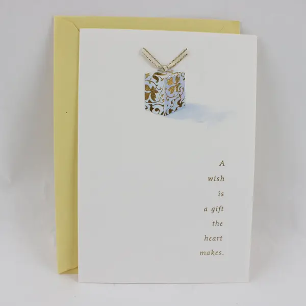 Hallmark Expressions Heartfelt Birthday Card Gold Foil with Envelope UNUSED