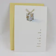 Hallmark Expressions Heartfelt Birthday Card Gold Foil with Envelope UNUSED