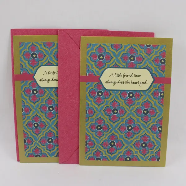 Lot of 2 Hallmark Connections Retro Greeting Cards for Friends UNUSED