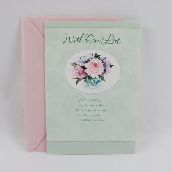 Hallmark Floral-Themed Mother's Day Card with Envelope UNUSED