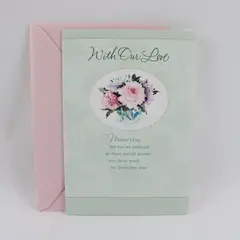 Hallmark Floral-Themed Mother's Day Card with Envelope UNUSED