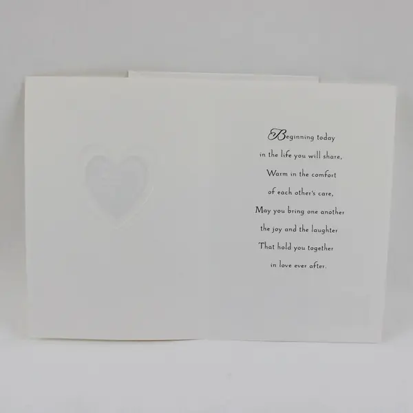 Hallmark Expressions Metallic Foil Wedding Card with Envelope UNUSED