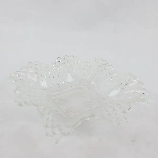 Unbranded Glass Geometric Decorative Dish