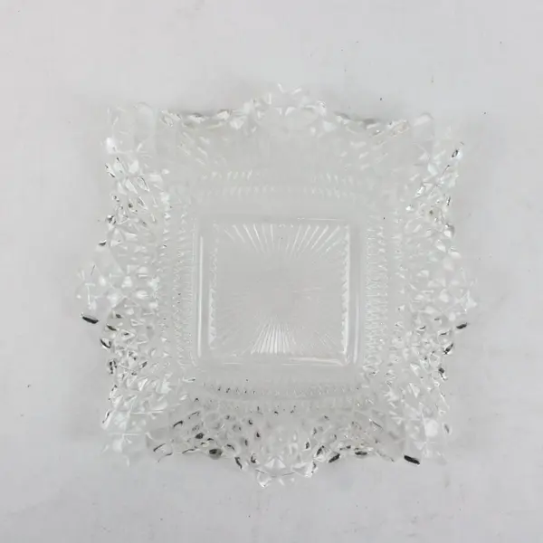 Unbranded Glass Geometric Decorative Dish